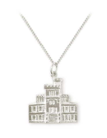 Larnach Castle - Sterling silver pendant - Castle cutout